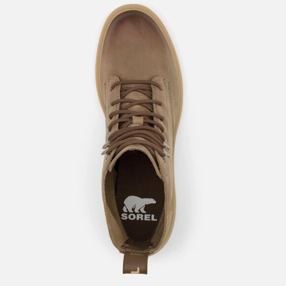 NEW SOREL Leather Hi Line Heel Lace Boots umber for women 563tn - Picture 6 of 10